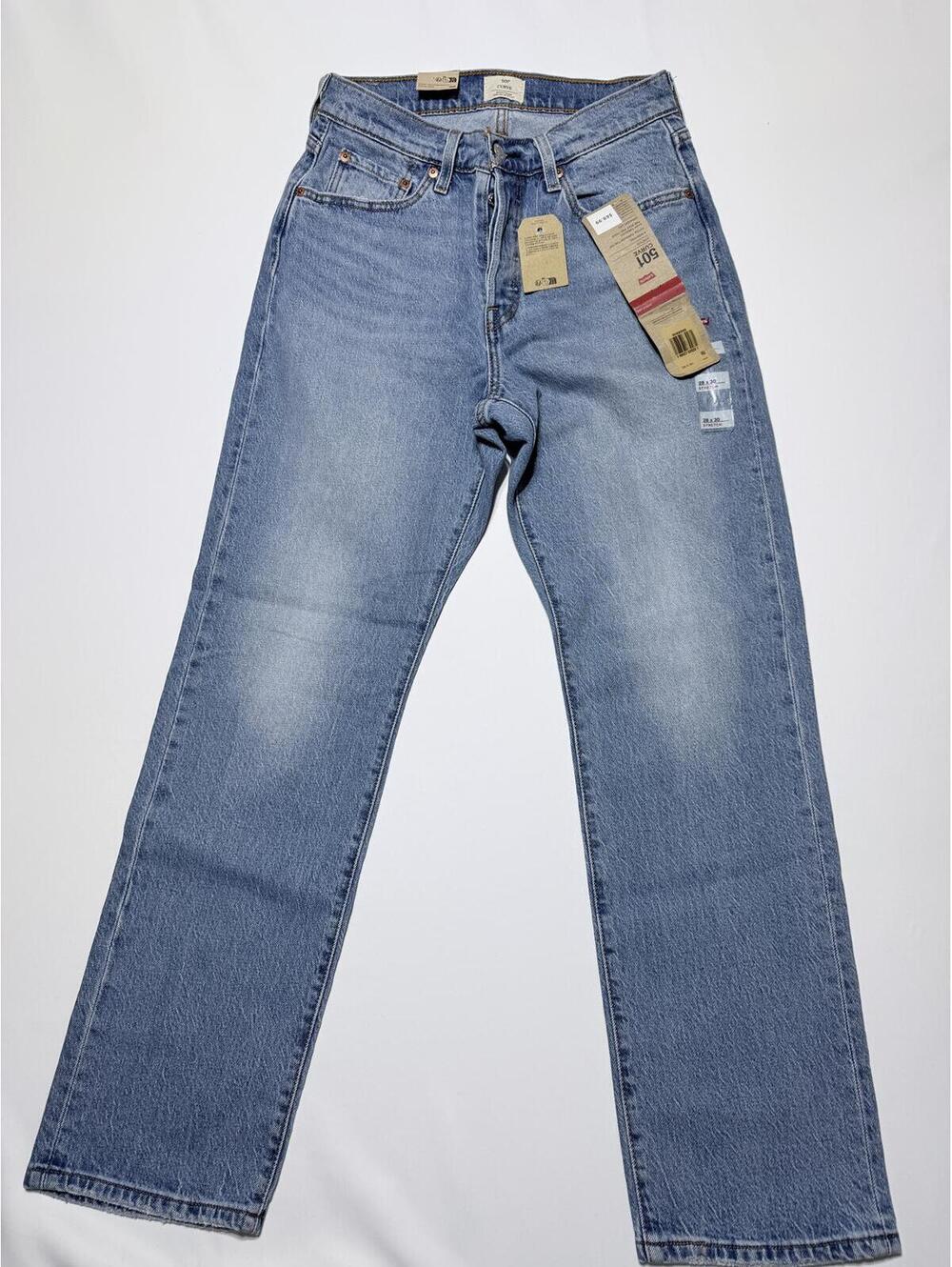 Levi's 501 Curve Women's Jeans 28x30 Light Blue Stretch Denim